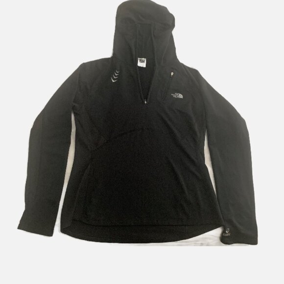Womens North Face  Flight Series half-zip Black Hoodie long sleeve top - Picture 1 of 12